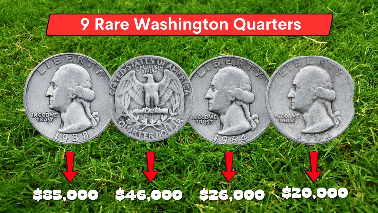 9 rare washington quarters