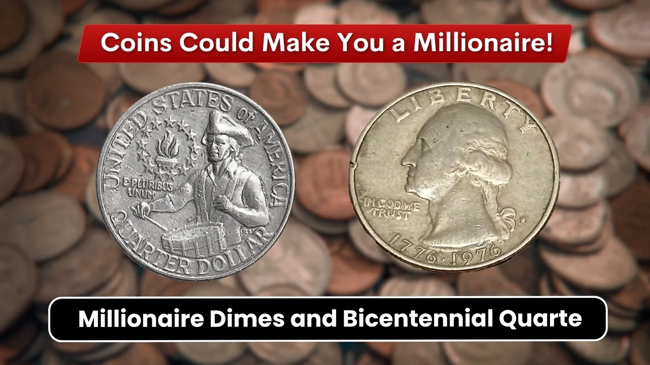 millionaire dimes and bicentennial quarter